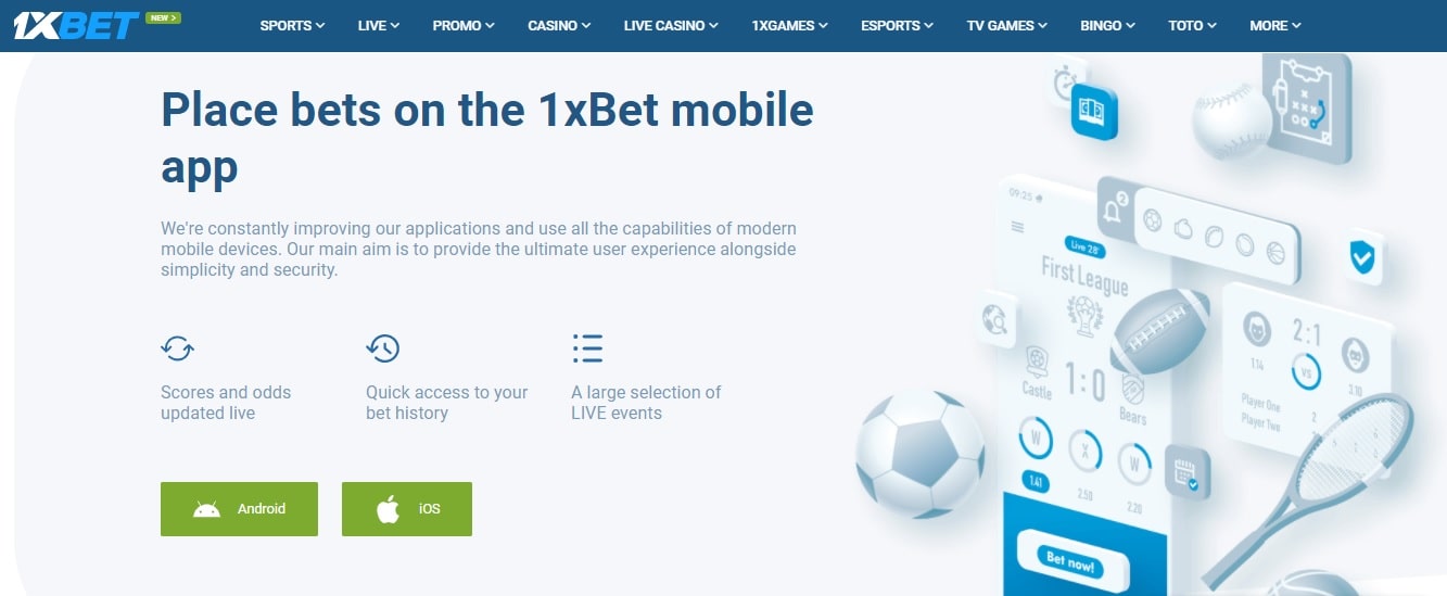 1x betting app download