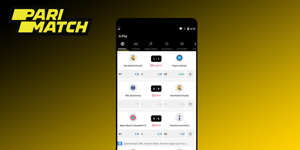 parimatch online betting